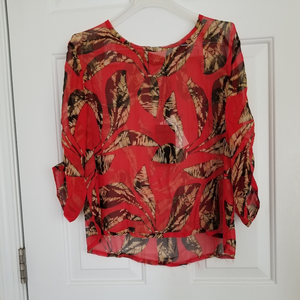 VIX Paula Hermanny Silk Blouse Top